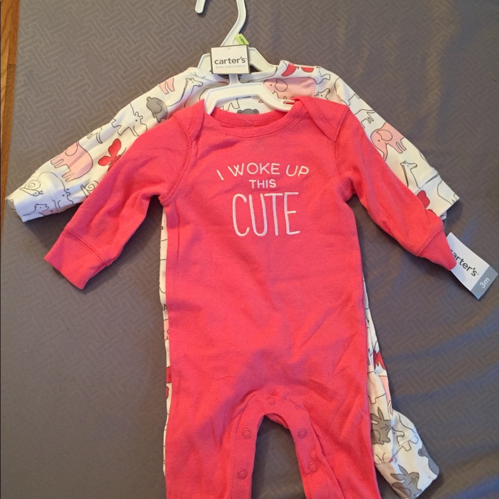 Bundle of 2 Carter’s infant pajamas